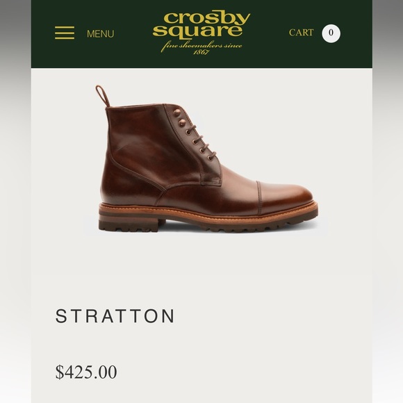 Brown Crosby Square Men’s shoes - Picture 5 of 5